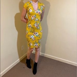Yellow flower dress